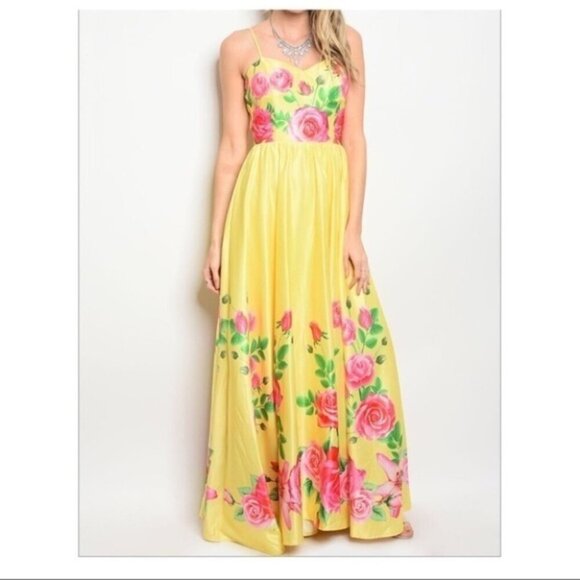 Boutique Dresses & Skirts - Spring Floral Maxi Dress, Party, Wedding